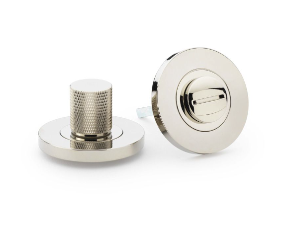 Alexander & Wilks Knurled Thumbturn and Release Polished Nickel PVD