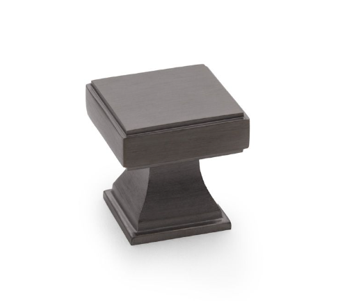 Alexander & Wilks Jesper Square Cupboard Knob PVD Dark Bronze