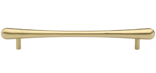 Heritage Brass Raindrop Cabinet Pull Handle 256mm CTC Satin Brass