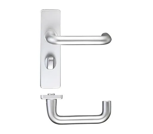 19mm Dia. Return To Door Lever on Bathroom Backplate S.A.A