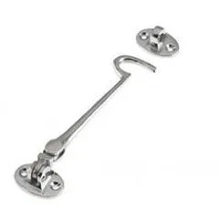 Jedo 200mm Cabin Hook & Eye Polished Chrome