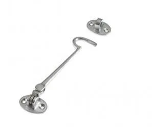 Jedo 200mm Cabin Hook & Eye Satin Chrome