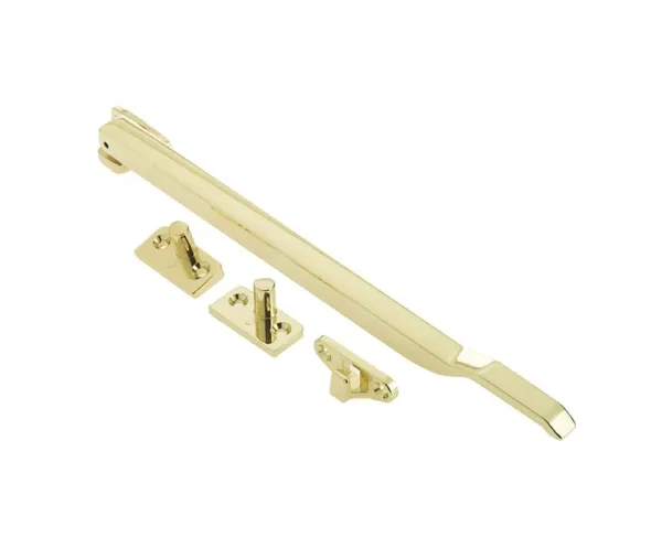 Jedo 250mm Modern Non Locking Casement Stay Polished Brass