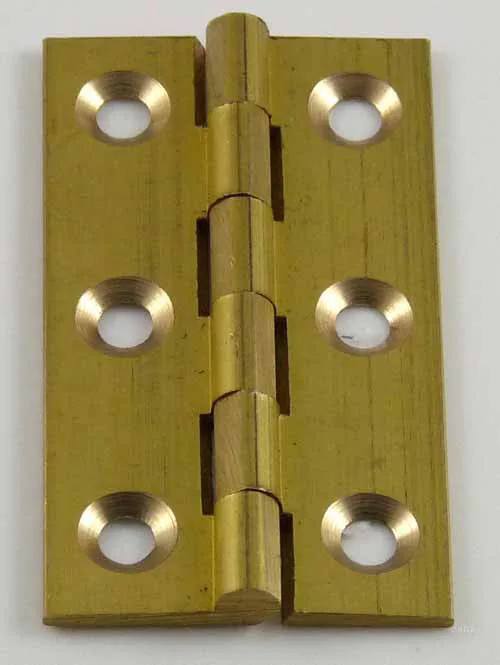 50mm x 28mm Solid Drawn Brass Butt  Hinges