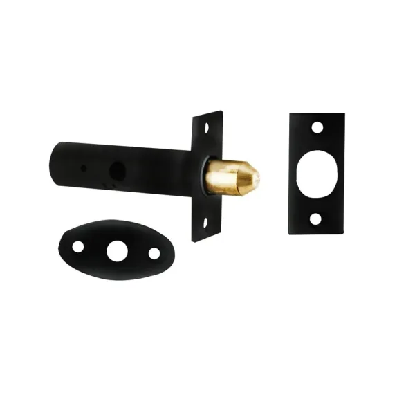 60mm Door Security Bolt Black Powder Coated