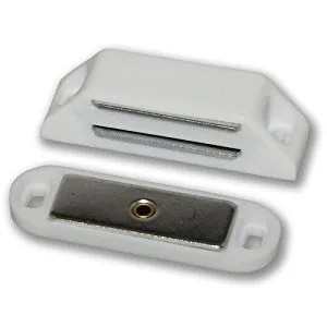 60mm x 16mm Magnetic Catch with 14lb Pull White