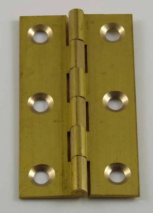 63mm x 35mm Solid Drawn Brass Butt  Hinges