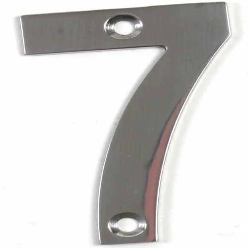 75mm Numeral "7" Polished Stainless Steel