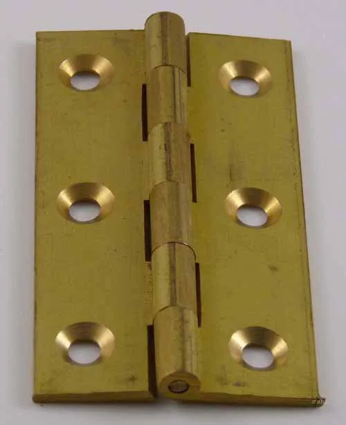 75mm x 42mm Solid Drawn Brass Butt  Hinges