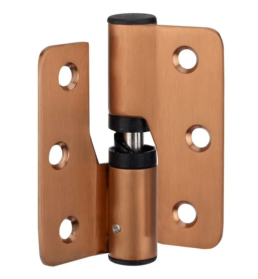 80mm Left Hand Cubicle Gravity Hinge Copper