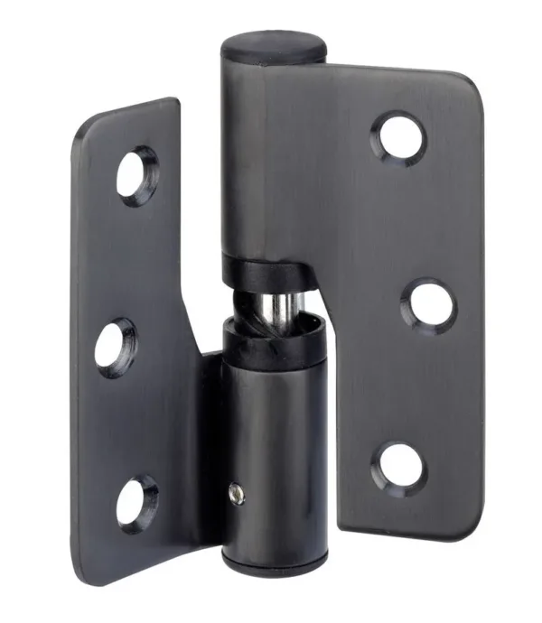 80mm Left Hand Cubicle Gravity Hinge Matt Black