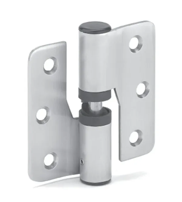 80mm Left Hand Cubicle Gravity Hinge Satin Stainless Steel