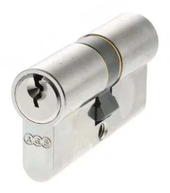 AGB 5 Pin 30mm x 30mm Euro Profile Double Cylinder Polished Chrome