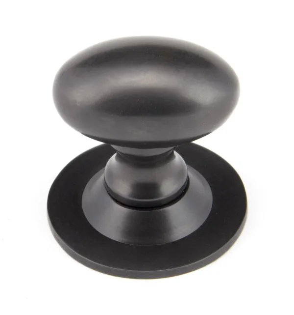 Aged Bronze 33mm Oval Cabinet Knob