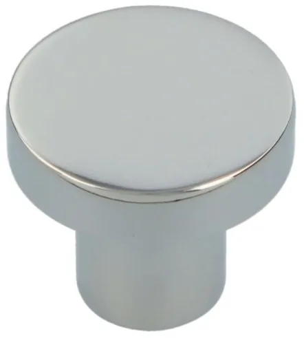 Alexander & Wilks 30mm Hanover Plain Cupboard Knob Polished Chrome