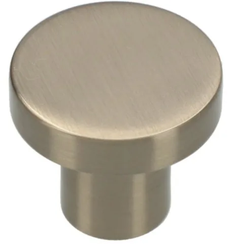 Alexander & Wilks 30mm Hanover Plain Cupboard Knob Satin Nickel