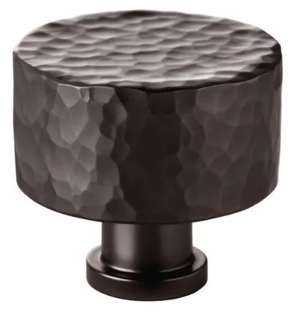 Alexander & Wilks 35mm Leila Hammered Cupboard Knob Dark Bronze