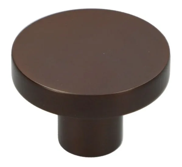 Alexander & Wilks 38mm Hanover Plain Cupboard Knob Dark Bronze