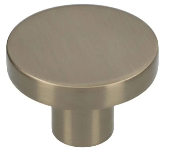 Alexander & Wilks 38mm Hanover Plain Cupboard Knob Satin Nickel