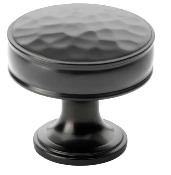 Alexander & Wilks 38mm Lynd Hammered Cupboard Knob Dark Bronze