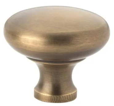 Alexander & Wilks 38mm Wade Round Cupboard Knob Antique Brass