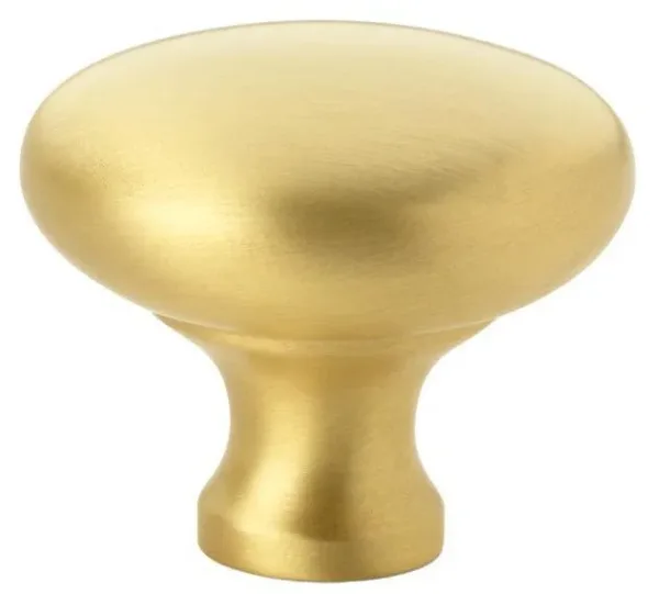 Alexander & Wilks 38mm Wade Round Cupboard Knob Satin Brass