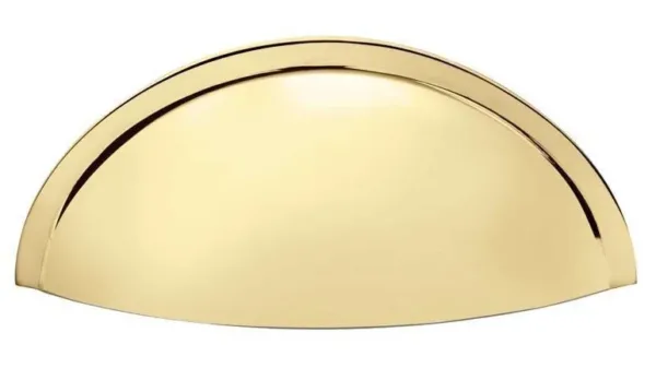 Alexander & Wilks 57mm Quieslade Cup Handle Polished Brass