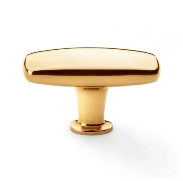 Alexander & Wilks 60mm Romulus Soap Bar Cupboard Knob Burnished Brass