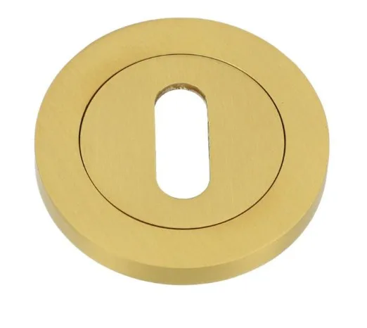 Alexander & Wilks Concealed Fix Standard Profile Escutcheon Satin Brass