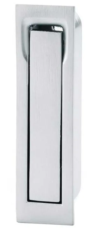 Alexander & Wilks Square Sliding Door Edge Pull Satin Chrome