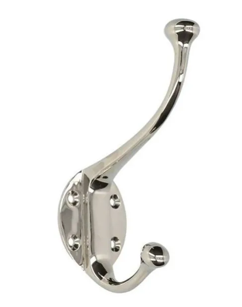 Alexander & Wilks Traditional Hat & Coat Hook Polished Nickel