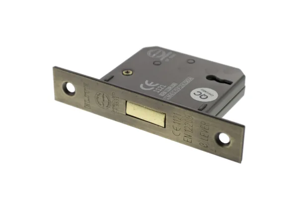 Atlantic 2.5" 3 Lever  Deadlock Matt Antique Brass