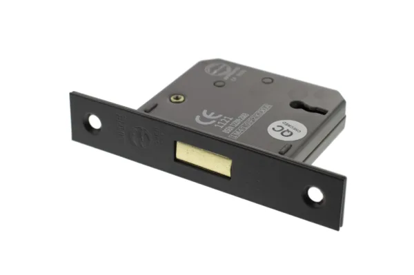 Atlantic 2.5" 3 Lever Deadlock Matt Black