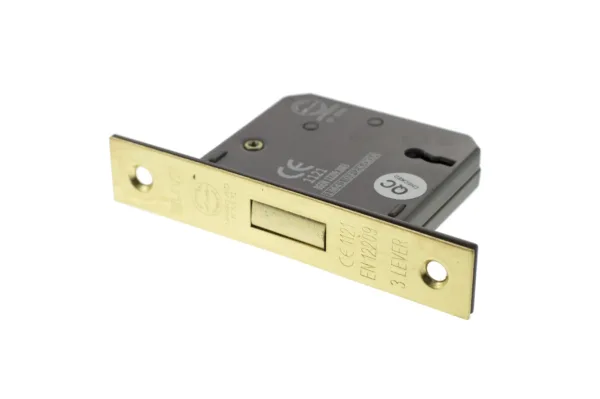 Atlantic 2.5" 3 Lever Deadlock Satin Brass