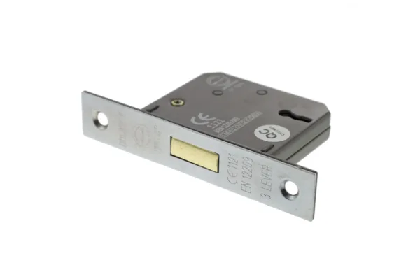 Atlantic 2.5" 3 Lever Deadlock Satin Chrome