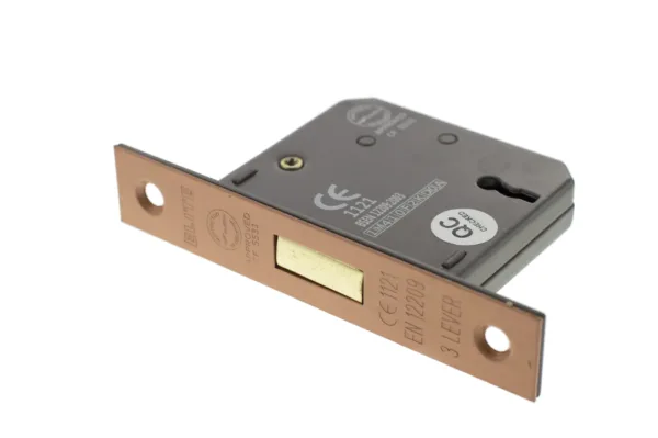 Atlantic 2.5" 3 Lever Deadlock Urban Satin Copper