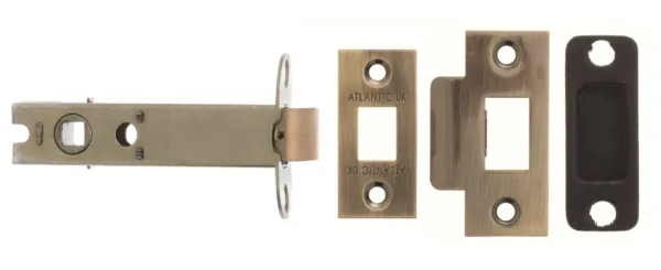 Atlantic 2.5" Bolt Through Tubular Latch Antique Brass