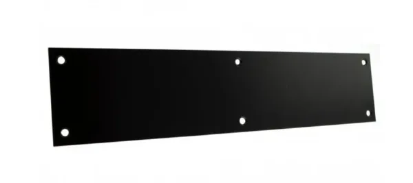 Atlantic 300mm Finger Plate Pre drilled with screws Matt Black