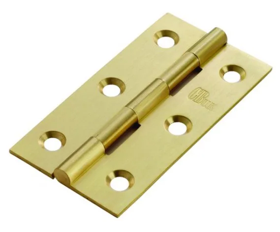 Carlisle Brass 102mm Solid Drawn Butt Hinge Polished Brass