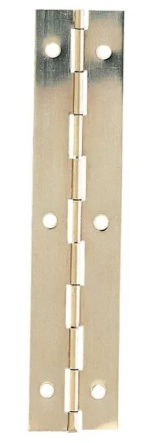 Carlisle Brass 50 Pack 25mm Piano Hinges Nickel Plate