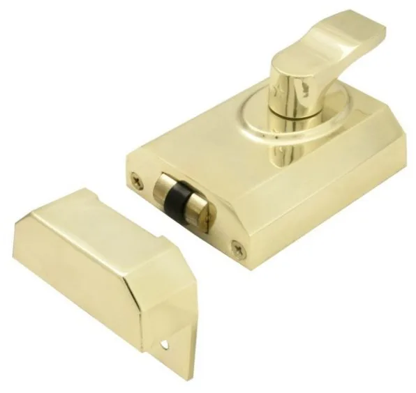 Carlisle Brass 60mm Complete Contract Rim Cylinder Rollerbolt Electro Brassed Blister Pack