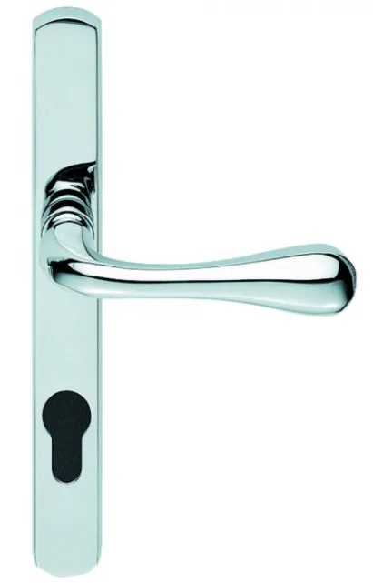 Carlisle Brass Astro Lever On Euro Lock NarrowPlate Polished Chrome