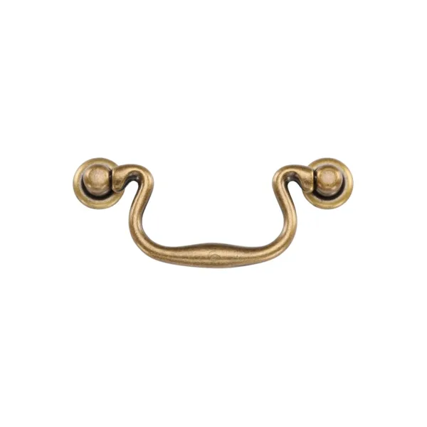 Classic Drop Pull 096mm Distressed Brass finish