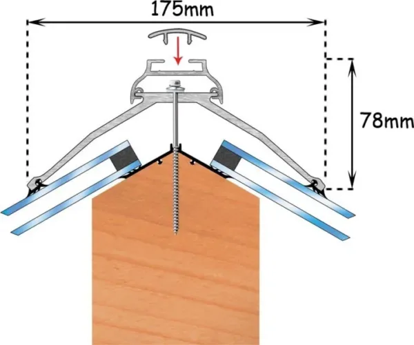 Exitex Brown 175mm Cresfinex Mark 2 Ridge 4800mm