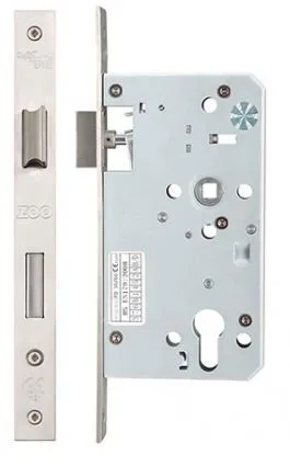 DIN Standard Euro Profile Escape Sashlock Case Satin Stainless Steel