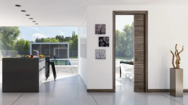 Ermetika Absolute EvoKit Single Frameless Pocket Door System 686 x 1981mm Wall Thickness 100mm