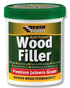 Everbuild Light Oak Multi Purpose Wood Filler Premium Joiners Grade 1 Part 250ml