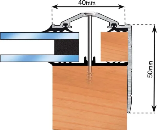 Exitex Brown Capex 40 Gable Finishing Profile 6000mm