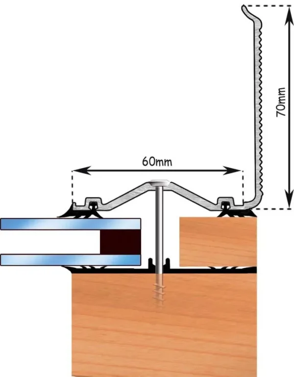 Exitex Brown Capex 60 Wall Flashing Profile 3000mm