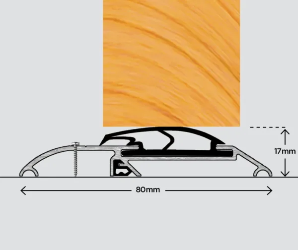 Exitex Threshex DOC M Door Sill Threshold 1220mm Gold